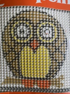 Owl Vintage Quickpoint Needlepoint Kit Betty's NIP 6x6 in - Picture 1 of 7