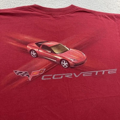Vintage C5 Corvette T Shirt Mens XL Red Short Sleeve Sportscar Racing Y2K - Image 1 of 4