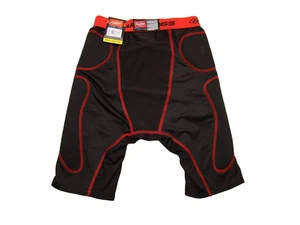 NWT Rawlings Men’s Size Medium Black Red Padded Compression Sliding Shorts - Picture 1 of 6