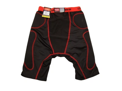 NWT Rawlings Men’s Size Medium Black Red Padded Compression Sliding Shorts - Image 1 of 4