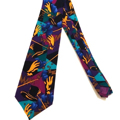 Vntg Collectable Beatles 100% Silk Colorful Neck Tie Magical Mystery Bus Tour  - Imagem 1 de 4