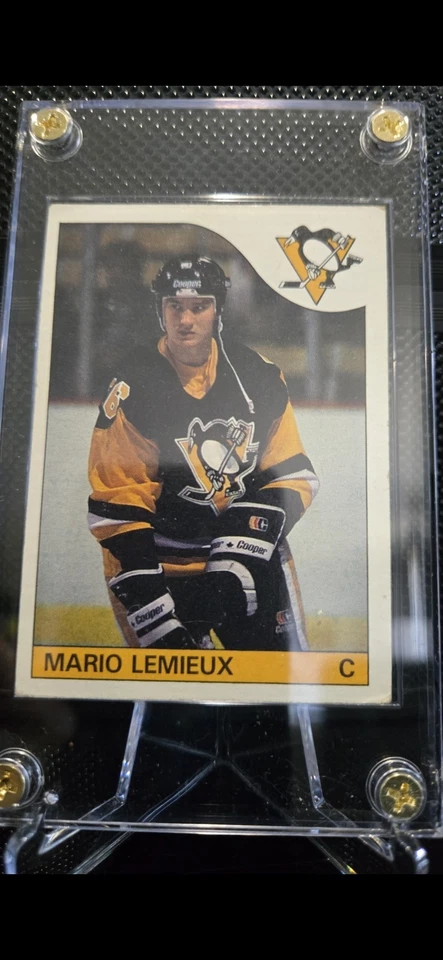 1985 Topps Mario Lemieux #9 Rookie Card - Image 1 of 3