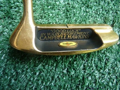 Gold Plate Retirement Putter "Penzoil" RH 36" - Image 1 of 4