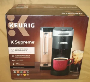 Keurig K-Supreme Single Serve K-Cup Pod Coffee Maker MultiStream (BLACK) 4 Sizes - Picture 1 of 11