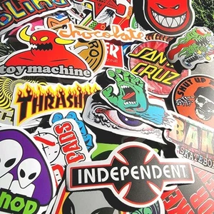 100 Skate Brand Vinyl Stickers for Hydro Flask Laptop Suitcase Skateboard Guitar - Picture 1 of 5