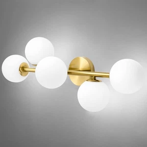 Bathroom Vanity Lights, 5-Light Bathroom Light Fixtures, Mid Century Modern B... - Picture 1 of 10