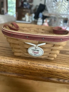 Longaberger Lametta 2005 Porzellan Baumschnitt Korb OVP - Bild 1 von 7