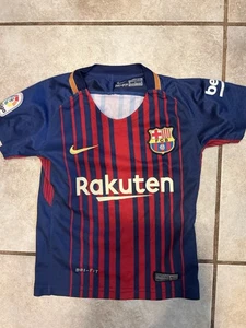 Messi Barcelona Nike Youth Kids Xs 4 Jersey Girls - Picture 1 of 4