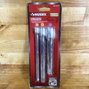 Husky 3-Piece Socket Extension Set 1/4” 3/8” 1/2” - 1006229519 - New - Picture 1 of 13
