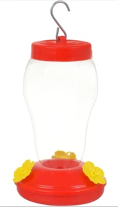 New Garden Collection Plastic Hanging Hummingbird Feeder 6.75" ~ Qty 2 - Picture 1 of 1