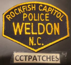 RARE WELDON, NORTH CAROLINA POLICE SHOULDER PATCH NC - Picture 1 of 2