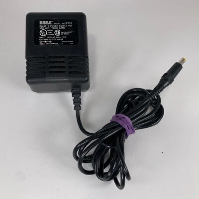 Fuente de alimentación adaptador de CA Sega MK-2103 FABRICANTE DE EQUIPOS ORIGINALES Genesis 2 3 32X Nomad Game Gear plateado Foto 1 de 4