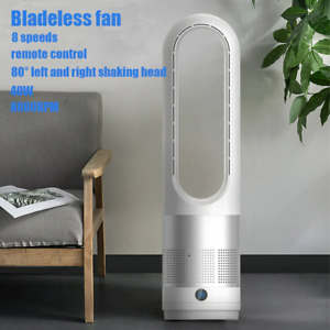 Bladeless Fan With Remote Control standing fan Air Cooler 8 Speed Tower Cooling 