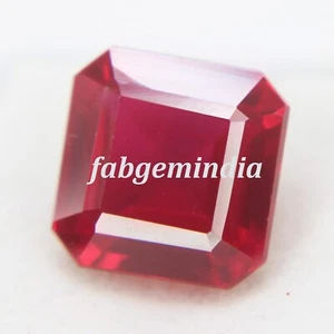 11.60 Ct Certified Natural Ruby Corundum Red Emerald Shape Cut Loose Gemstones - Picture 1 of 5