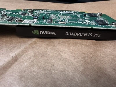 Dell 0X175K X175K Quadro NVS 295 PCIe 256MB GDDR3 Dual D-Port Graphics Card 48-5 - Image 1 of 4