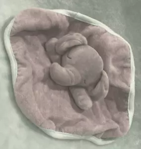 2019 Cloud Island Elefant Plüsch Frottee Lovey 9 Zoll Sicherheitsdecke Waschlappen - Bild 1 von 9