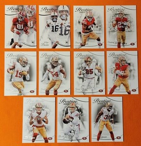 🔴⚪️ 2023 PRESTIGE Football SAN FRANCISCO 49ERS Base Team Set + Rookies 🔴⚪️🔴