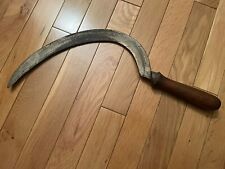 Vintage Scythe Curved Blade Farm Collectible Hand Tool
