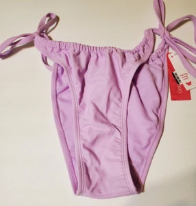 Xhiliration Junior's High Leg Scoop Waist Lilac Bikini Swim Bottom - Sz Lge - Picture 1 of 10