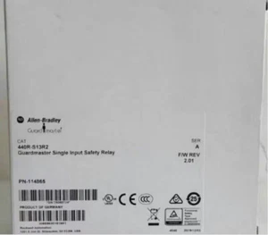 New Factory Sealed 440R-S13R2 /A Guardmaster Single Input Safety Relay Module AB - Picture 1 of 2