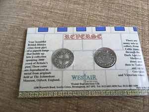 A PACK OF 2 DIFFERENT WESTAIR ANGLO SAXON COINS, BRITISH HISTORY COINS - Picture 1 of 2
