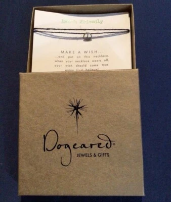 Make A Wish Peace Sign String Necklace By Dogeared - Image 1 of 4