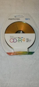 Memorex CD-R 10 Pack 40x700MB 80 Minutes - Picture 1 of 5