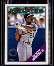 2023 Topps #T88-60 Rickey Henderson 1988 Topps Baseball 35th Anniversary