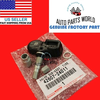 NEW GENUINE OEM LEXUS 02-06 SC430 WHITE TIRE PRESSURE MONITOR SENSOR 42607-24011 - Image 1 of 2