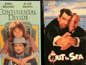 Comdey VHS 1990s Out To Sea Continental Divide John Belushi Walter Matthau - Picture 1 of 8