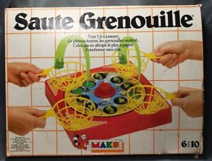Vintage 1980 Saute Grenouille French Leap Frog Action Game MAKO Brand