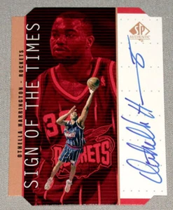 1999-00 SP auténtica tarjeta de autógrafo de baloncesto Othella Harington Sign of Times  - Imagen 1 de 2