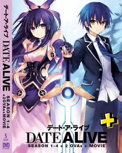 QANIME DVD DATE A LIFE Season 1-4 Eps 1-46END+2 OVAs+Movie English Dubbed - Imagen 1 de 6
