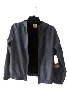 Vans YOUTH Size Medium Lightweight Cement Blue Windbreaker Jacket Girls - Picture 1 of 4