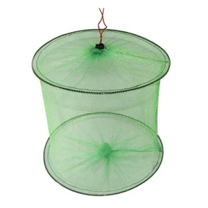 Outdoor 2-lagiges Angelnetz Nylon Fisch Krabbenschutz Mesh Fischzubehör - Bild 1 von 10