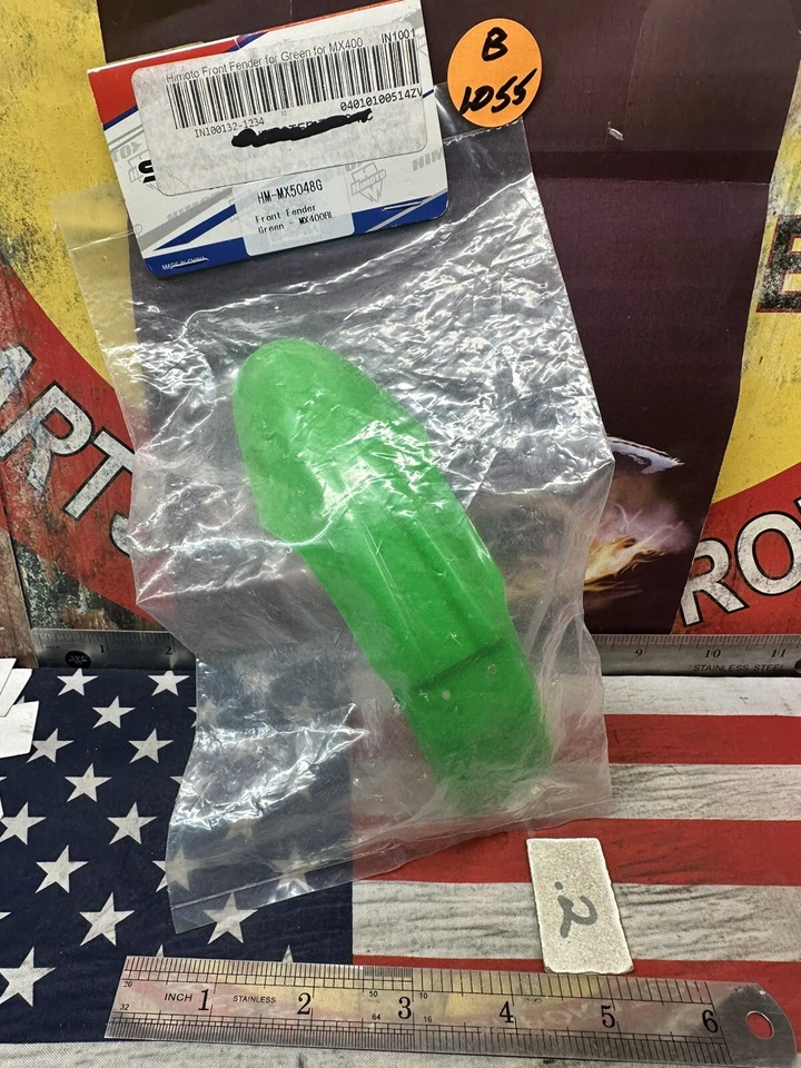 HIMOTO MX5048R Mudguard Front Fender Replacement HIMOTO 1/4 MX400RL Green 1pc. - Image 1 of 4