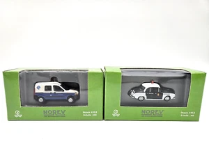 2X Norev Modelle 513082 Renault Dauphin Police + Renault Kangoo Electra Neu OVP - Foto 1 di 6