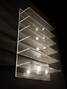 1980 ETAGERE PLEXIGLAS LUCITE POP POST-MODERNISTE SHABBY-CHIC MEMPHIS SPACE-AGE - Picture 1 of 5