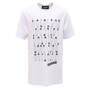 6594AB Camiseta Niño NIÑO DSQUARED2 Algodón Look Desgastada Camiseta Niños - Imagen 1 de 4