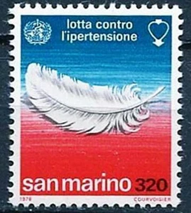 San Marino 1978 fight against HYPERTENSION MNH ** MEDICINE - Picture 1 of 1