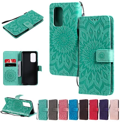 Sun Flower Pattern PU Leather Flip Wallet Case Cover for OnePlus Nord N100 N200 - Image 1 of 4