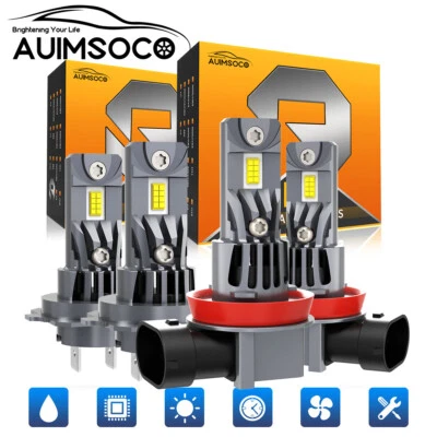 4 Para Volvo XC90 2003-2014 -H7 H11 Faro LED Combo 8000K Kit Bombilla Blanco Frío Foto 1 de 4