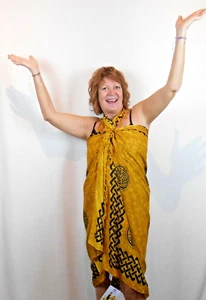 BEACH SARONG BEACH COVER UP SWIMSUIT COVER UP Bathing Suit Cover Up PAREO - Picture 1 of 2