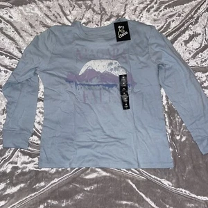 art class Kids' Oversized Long Sleeve Graphic T-Shirt Light Blue - Small - Picture 1 of 1