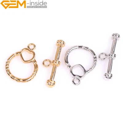 Clasps Jewellery Closures Heart 14K Gold Filled Toggle Necklace Clasp Claddagh - Image 1 of 4