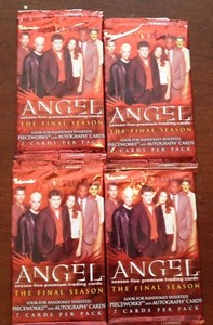 FOUR (4) Inkworks Angel Season Five PACKS FACTORY SEALED 