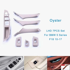 7PCS Oyster Pull Handle and Window Switch Panel For BMW 5 Series F18 2010-17 LHD - Imagen 1 de 5