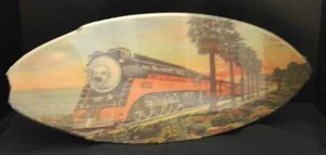 Southern Pacific Railroad Daylight Express Train Mini Surfboard Made in USA - Picture 1 of 3