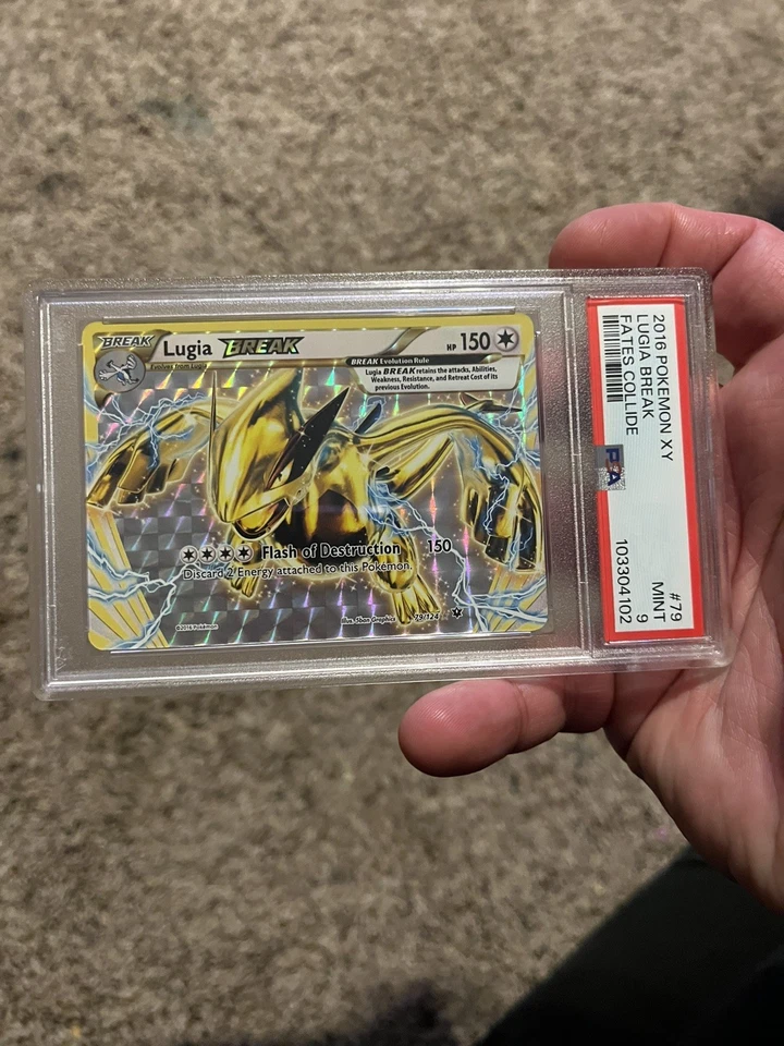 PSA 9 Lugia BREAK 79/124 Fates Collide Holo - Image 1 of 1