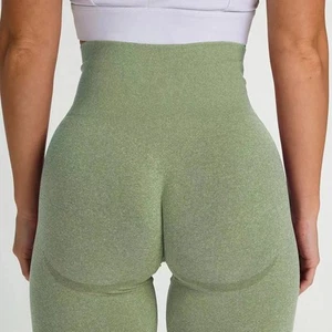 Leggings Melocotón Nalgas Mujeres Gimnasio Deportes Pantalones Cortos Cintura Alta Sin Costuras Yoga Pantalones Cortos - Imagen 1 de 28